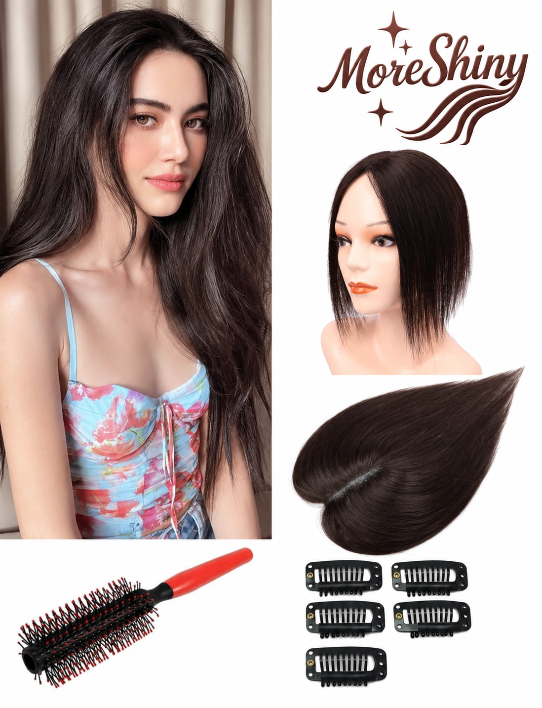 18-Inch Natural Blend Clip-In Hair Extension